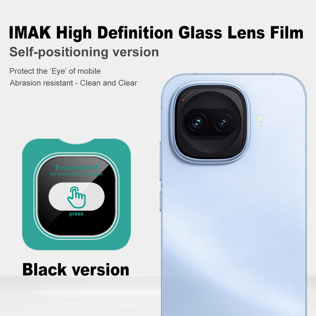 For iQOO Z11 Turbo 5G Glass IMAK High Definition Glass Lens Film Self-positioning Version Black Version