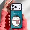 Roztomilý tučňák pouzdro na telefon pro iPhone 17 16 15 14 13 Pro Max Zadní kryt pro 12 11 Pro Coque