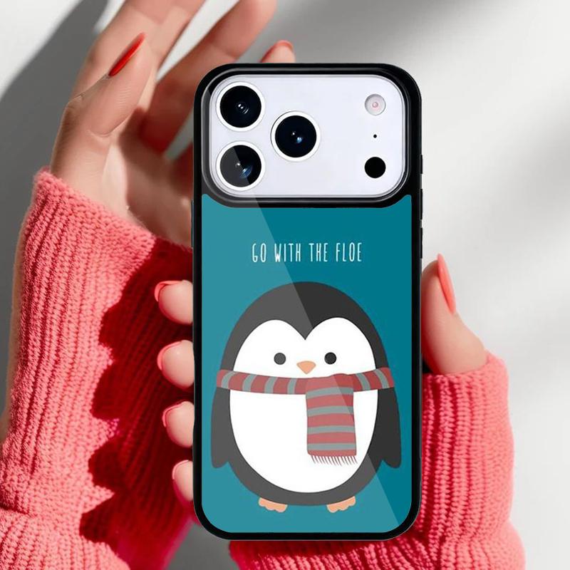 

Cute Penguin Phone Case for iPhone 17 16 15 14 13 Pro Max Back Cover for 12 11 Pro Coque iPhone 11 Pro