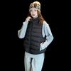Ribs down cotton vest women's stand-up collar short autumn and winter top warm vest jacket