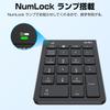 Ewin Numeric Keypad, Bluetooth2.4G Connection, Numlock Unlocked, Connects To 3 Devices, Wireless Number Keyboard, Ultra-Thin, Left-Handed or