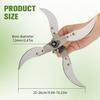 Household Farming Grass Shredder Knife Blades,12mm Hole Diameter with 12 Mounting Holes, Improves Grass Shredding and Chopping Efficiency (12 Kits)