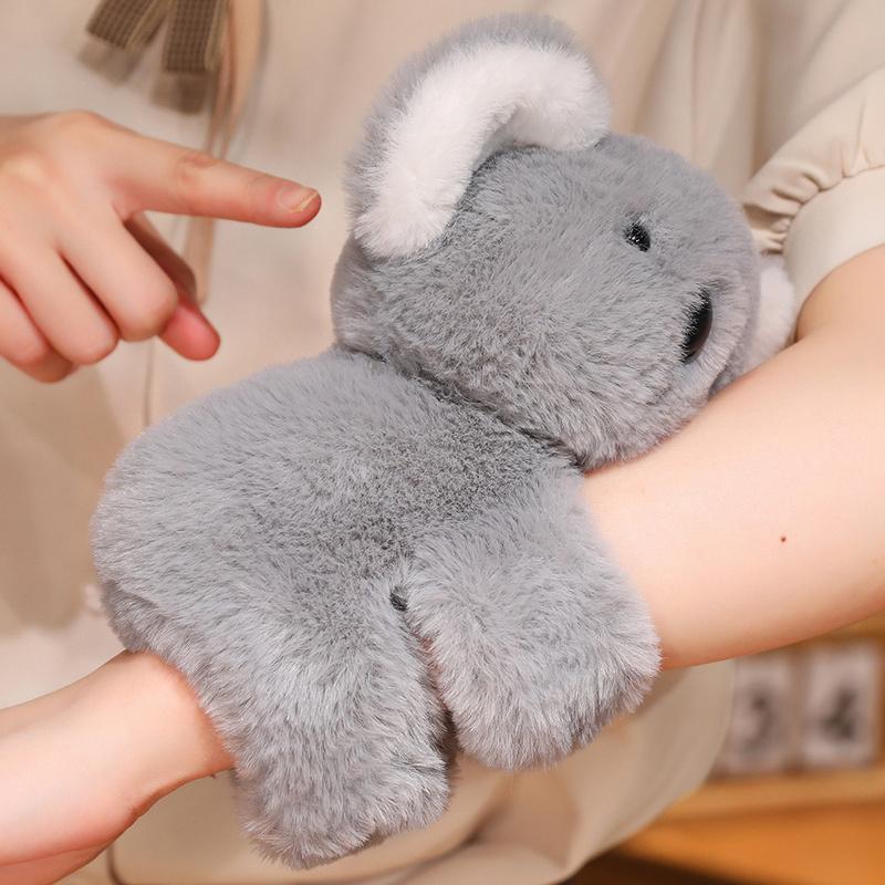 Uroczy zwierzęcy opaska na nadgarstek Slap Snap Wrap Bransoletka Króliczek Świnka Lisy Panda Szop Pluszowy Pierścień Ręka Nadgarstek Zabawki Dla Dzieci Kreatywny Prezent