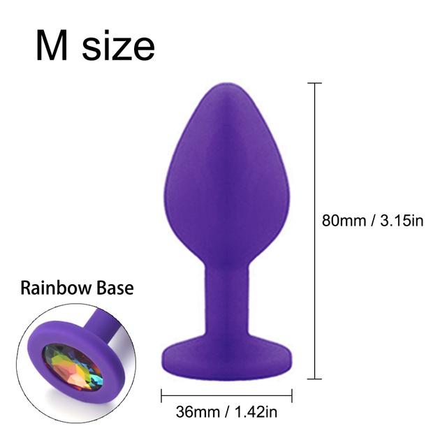 Big 3 Sizes Sex Shop Adult Silicone Jewelry Anal Trainer Sex Prostate Back Yard Toy Anal Butt Plug for Women Man Couple