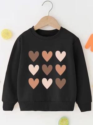 Kinder Mädchen Jungen Sweatshirt Rundhals Langarm Pullover Buchstabe Slogan Feiertagsgeschenk Druckstil Freizeitkleidung Frühling