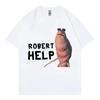 Marcus The Worm Funny Meme T-shirt High Street Summer Fashion Trend Short Sleeve T Shirts Women Casual Oversize T-shirts Tops