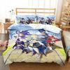 Genshin Impact Bedding Set For Kids Teens Boys Girls Game Duvet Cover With Pillowcase Microfiber Bedclothes Cartoon Bed Linen