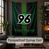 Personalized Wall Tapestry,Hannover 96 Custom Text, Soft Fabric Wall Art For Indoor Decoration