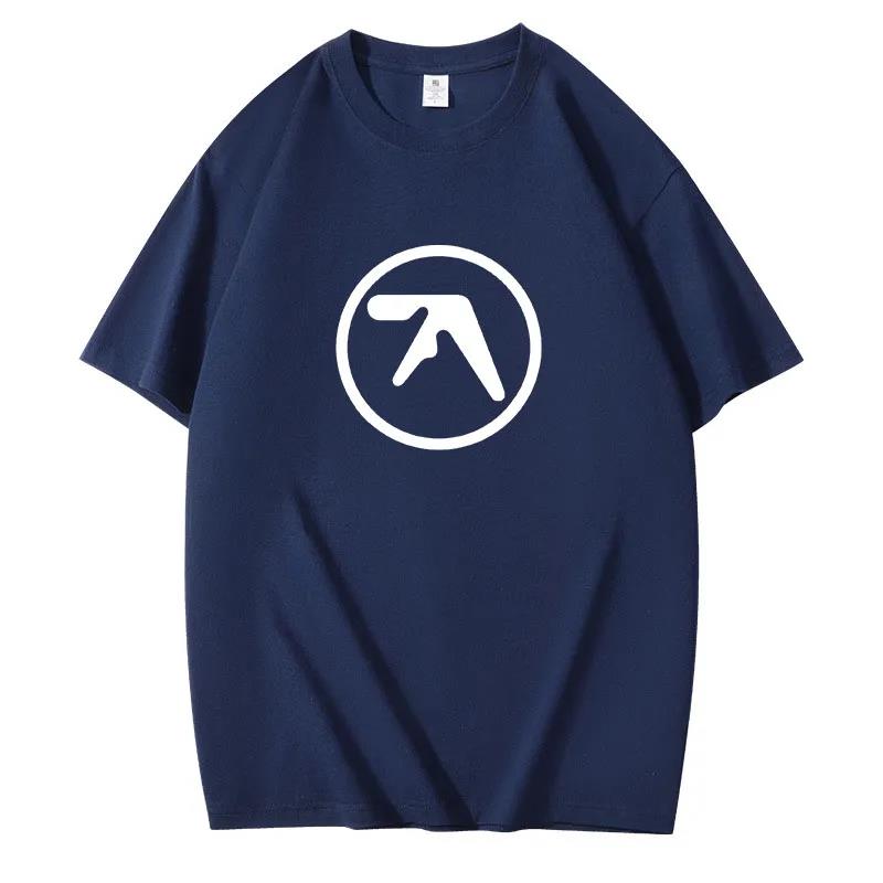 Mens Black TShirt Men T Shirt Print Cotton Short Sleeve Tshirt Male Funny Present Fashion Aphex Twin Short Sleeves