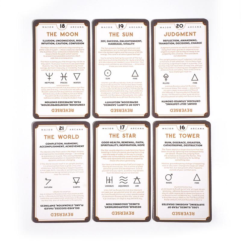 Story Cards Oracle Tarot Divination Deck 70pcs with PDF Guide Funny Delicate Party Supplies 10.3x6.1cm Board Game