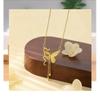 Sterling Snake Butterfly Necklace Womens Luxury Minimalist Clavicle Chain New Chinese Style Pendant