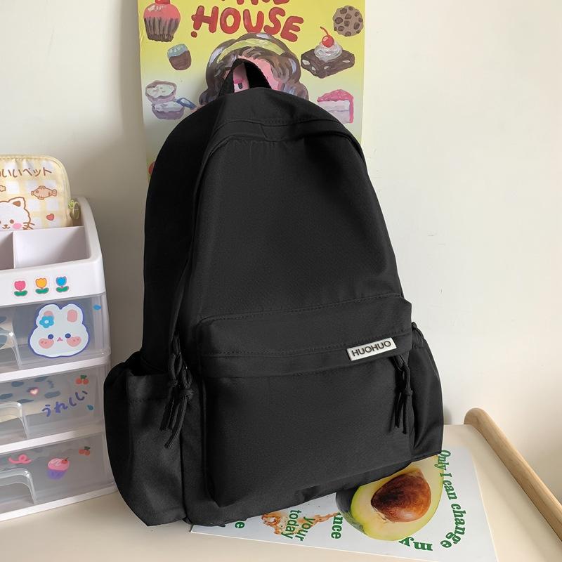 Schoolbag spring and summer new fashion candy color small fresh backpack waterproof and wear-resistant student schoolbag women's solid color casual