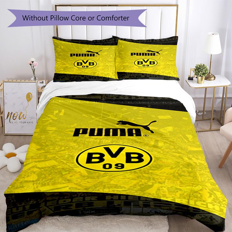 Borussia Dortmund Bedding Set Breathable Duvet Cover With Pillowcases Home Decoration Birthday Gift