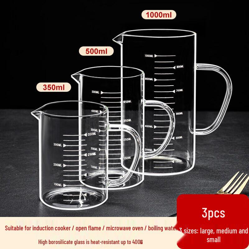 ZISIZ Food-Grade Glass Measuring Cup