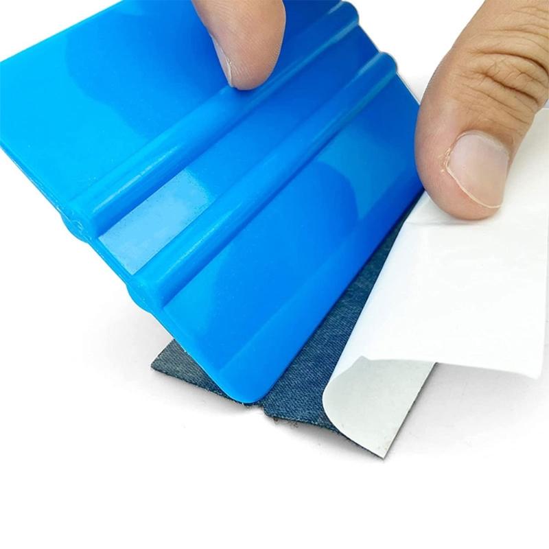 Vinyl Film Car Wrap Foil Fabric Felt Cloth for Carbon Fiber Hard Card Squeegee Window Tint Scraper Spare Protector 15pcs