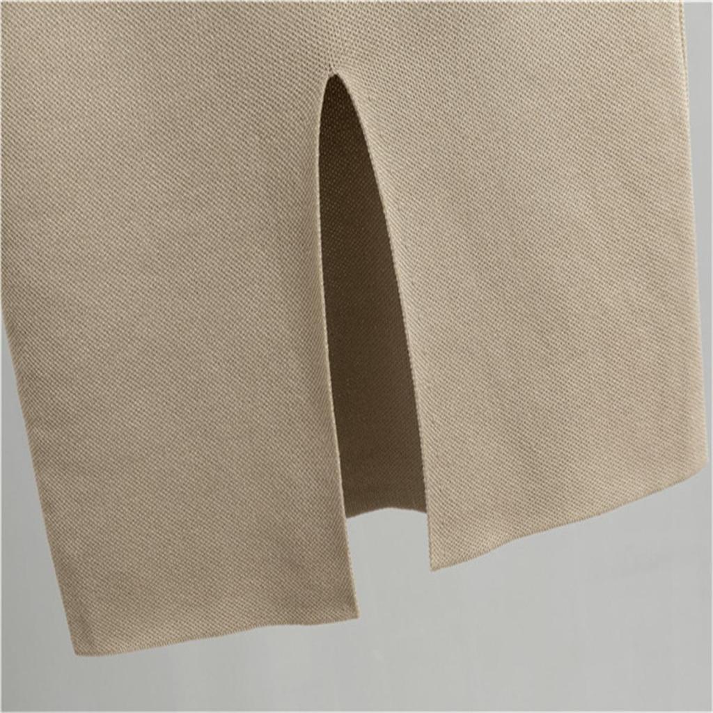 Knitted Two Piece Loose Casual Half Skirt Fashion Set Women's Spring And Autumn Sweater Ins Skirt