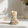 Fish Tail Rose Carving Silicone Molds Cylindrical Silicone Candle Molds For Candle And Soap Chocolate Making Epoxy Resin