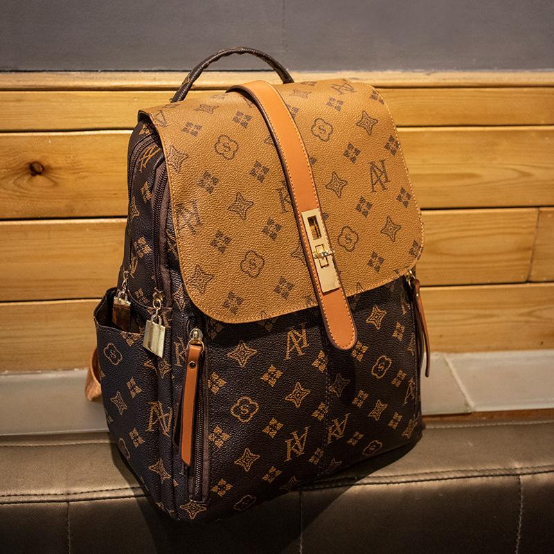 Backpack for Women, New Retro Casual Vintage Vintage Floral Large Capacity Backpack, Printed Fashionable Trendy Big Bag