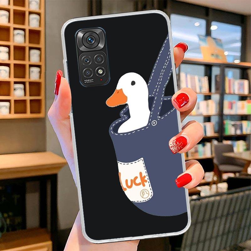 Cartoon Duck Goose Game Cover Phone Case For Xiaomi Redmi Note 15 14 13 12 11 10 Pro Plus 14S 12S 11S 11T 11E 10S Soft Fundas Sh