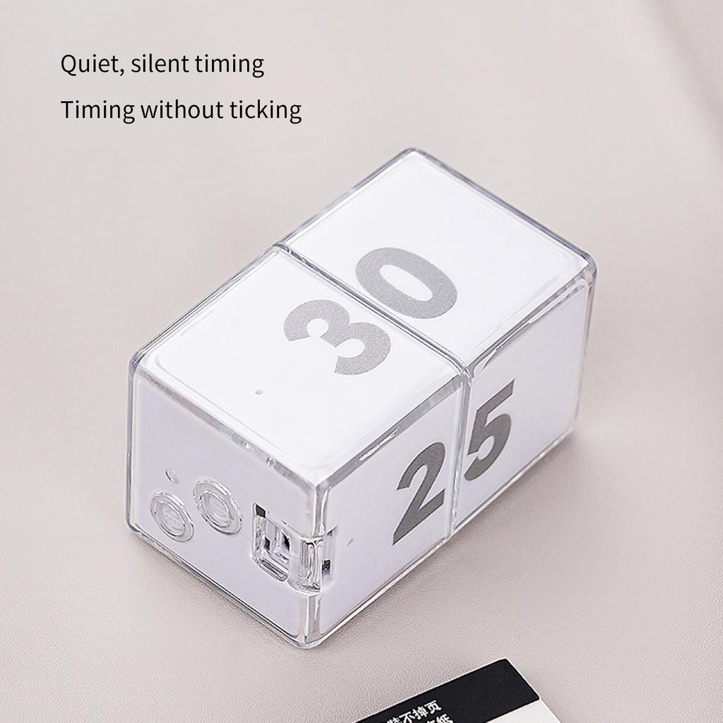 Portable Rechargeable Gravities Sensors Flipping Electronic Timer Cubes with 10 Presets For Home Kitchens And Outdoor Picnics