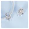 Avle Teardrop Zircon Tassel Beads: Original Shining S925 Sterling Silver for DIY Jewelry