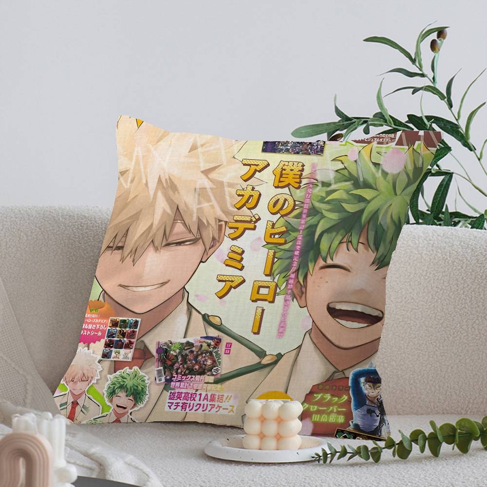 Popular Manga My Hero Academia Personalized Pillow Dust Cover Bedroom Kids Party Decoration Pillowcase Birthday Children Gift 12x12Inch