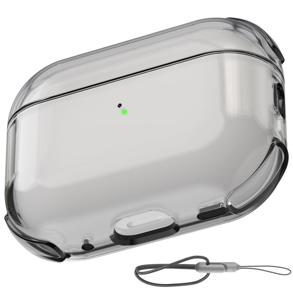 (Clear) for AirPods Pro 3 Earphone Case Clear Cover with Lanyard Soft Transparent Protective Case For AirPods Pro 3rd Generation