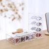 Acrylic Drawer Box 4-layer Sunglasses Storage Organizer Box Desktop Sundries Storage Pull Glasses Display Containers Box