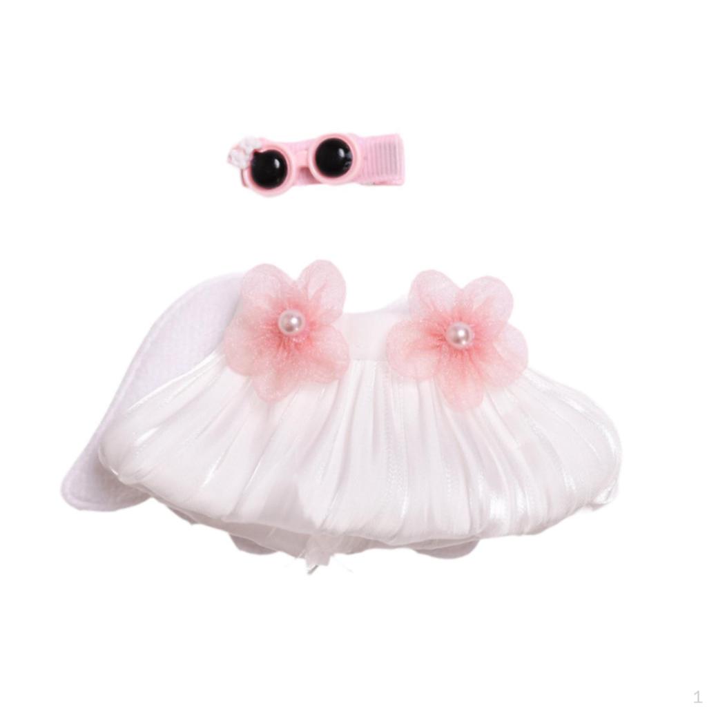 Doll Dress and Hairpin DIY Decor Soft Educational Toy Clothes Costume Accessory for