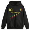 Kids' Hoodie Football Inspired Senegal - Supporter Design Number 10 - - Black
