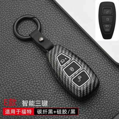 Carbon Fiber Abs Car Smart Key Fob Case Cover For Ford Fiesta Focus 3 4 Mondeo Ecosport Kuga Focus St Car Key Smart Remote Key