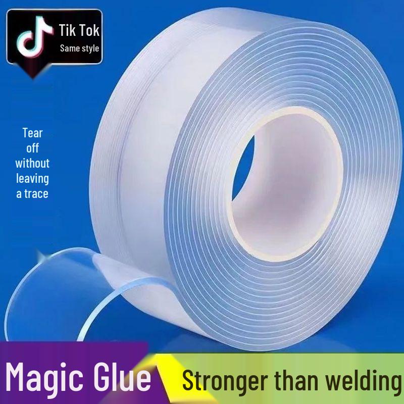 Magic Nano Double-Sided High Viscosity No-Marks Transparent Adhesive Wall Tape