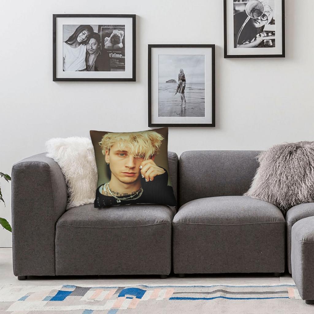 Machine Gun Kellys MGK Pillow Case  Comfy Pillow Cover For Sofa Bedroom Home Decor Novelty Pillowcases