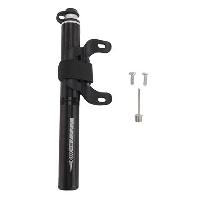 Mini Bomba de Ar para Bicicleta com Suporte Inflador Portátil Manual para Quadro de Pneu com Agulha para Bolas para Bicicletas de Estrada Mountain Bikes Alta Pressão