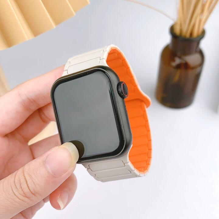 Silicone Magnetic strap for Apple Watch 10 9 8 7 6 5 watchband iwatch Ultra 49mm 45mm 42MM 46MM 41MM Replacement Band