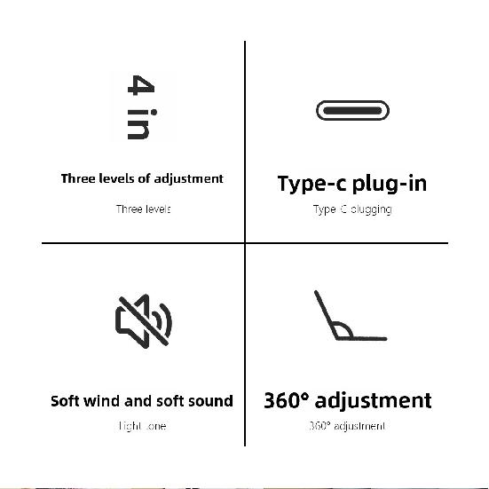 2026 New Model Desktop Fan USB Direct Plug-in Table Circulation Fan for Office, Living Room, Dormitory, Powerful Electric Fan