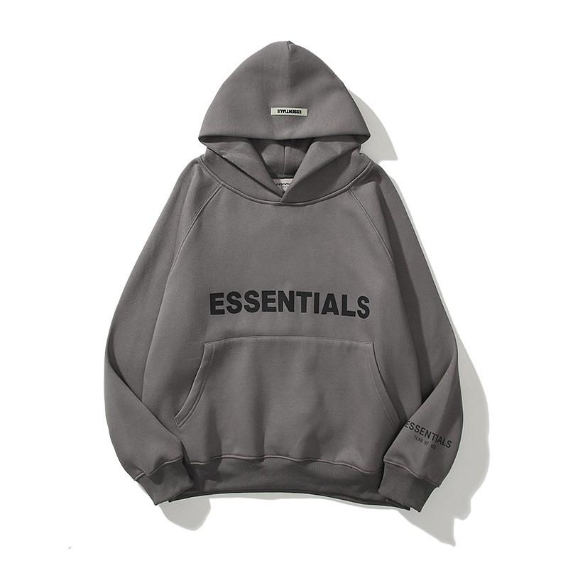 Essentials Streetwear Lielizmēra Hūdijs Pāriem -