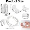 1/2 Set Roller Blind Fittings 17mm Roller Blind Brackets with Beaded Chain Curtain Roller Accessories for Blinds Repair