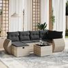 VidaXL Garden Lounge Set with Cushions 7 Pcs, Patio Sofas, Patio Furniture Set, Outdoor Furniture, Grey 3264118