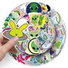 50 Alien-Themed Waterproof Stickers for Suitcases, Skateboards, Scooters, Tablets, and Cars