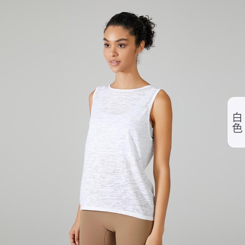 Damen Leichte Yoga-Top Schnelltrocknend Locker Ärmellos Trainingsshirt Atmungsaktiv Fitness-Tanktop Sommer Training