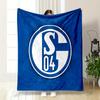 "Blue SC04 Logo Design Blanket" Patterned Flannel Blanket Perfect for the Bedroom Living Room, Sofa, or a Little Nap