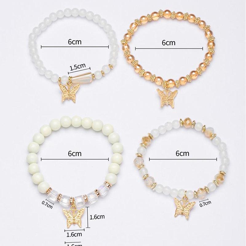 Neue Aussage Schmetterling Kette Quaste Perlen Armbänder Für Frauen Männer Boho Charme Wrap Armreif Armbänder Set Fashion Party Schmuck