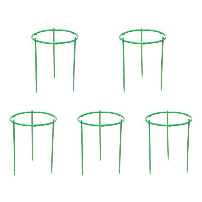 

Опора для растений в виде башни-клетки для растений для приподнятой садовой грядки, круглые клетки для горшков и садов, зеленый, особо прочный 1