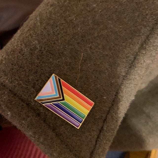 

Брошь-булавка в европейском и американском стиле, женская, семицветная радужная