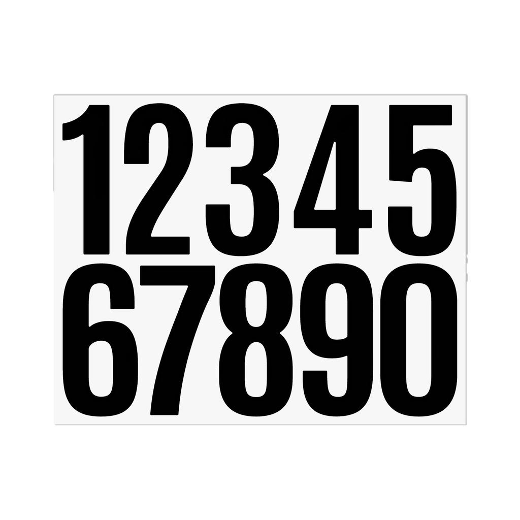 3-inch 0-9 Number Sticker, Large Vinyl Mailbox Label For Goods Classification Self-adhesive Mold Waterproof Wall Sticker