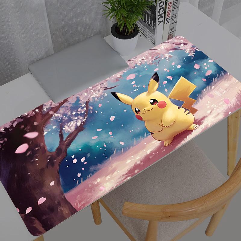 Mouse Pad rubber Pokemon Pikachu anime table Large Gamer xxl Desk mat Computer keyboard gaming accessories carpet mousepad