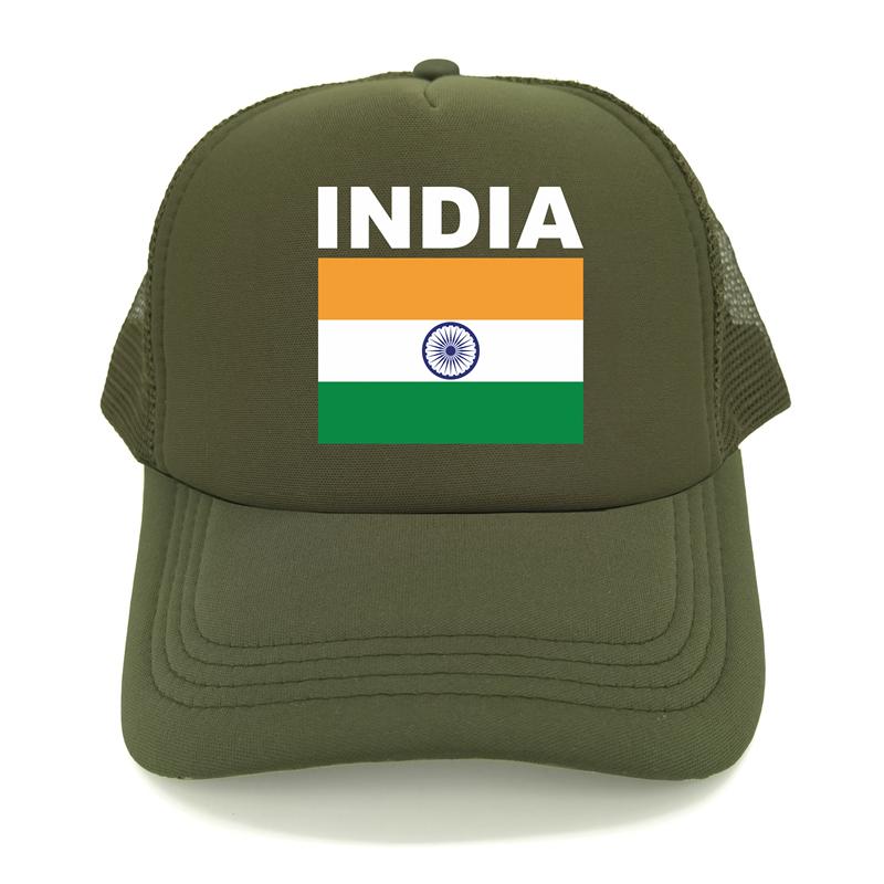 India Flag Trucker Cap Summer Unisex Cool Country Hat Baseball Caps Unisex Outdoor Mesh Net Caps
