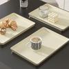 Tea Tray Food Fruit Serving Plate Dessert Plate Plastic Home Decoration for Office Outdoor