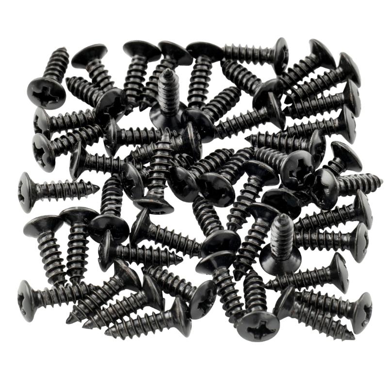 

50pcs Convenient and Sturdy Electric Guitars Pickguard Screws Must Have Accessory for DIY Guitar Enthusiasts Screws чёрный